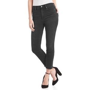 Super high rise true skinny crop denim